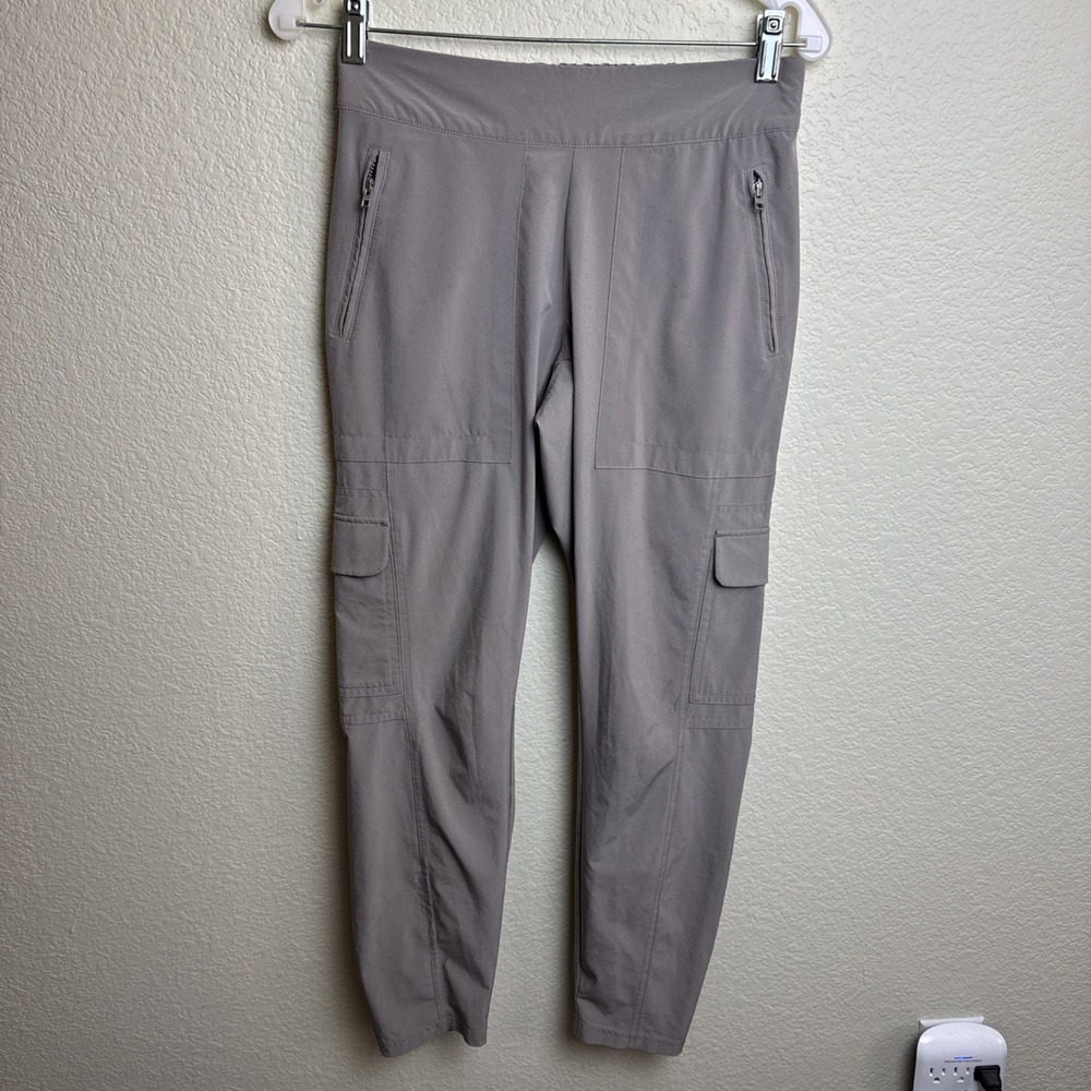 Athleta Gray Endless Cargo Pants‎ Lightweight Stretch Tapered Jogger Womens 4